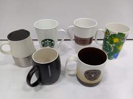 Bundle of 6 Assorted Starbucks Ceramic Coffee Mugs & Travel Mug alternative image