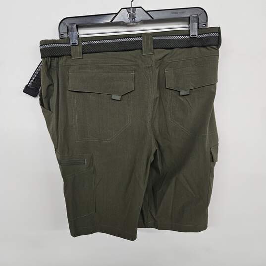 Green Cargo Shorts image number 2