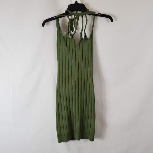 Urban Outfitters Women Green Ribbed Dress  M/L NWT image number 3