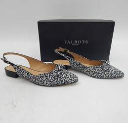 Talbots Women's Edison Bow Sateen Slingback Flats Size 8.5 IOB alternative image