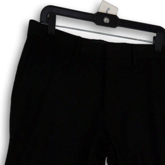 Mens Black Flat Front Slash Pocket Straight Leg Formal Dress Pants Sz 34/29 image number 3