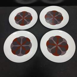 Bundle of Four Mikasa Rainflower Dinner Plates