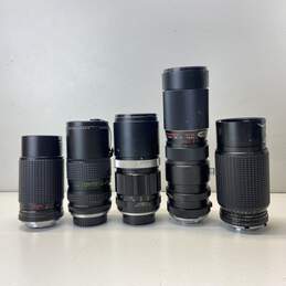 Lot of 6 Assorted Zoom Camera Lenses