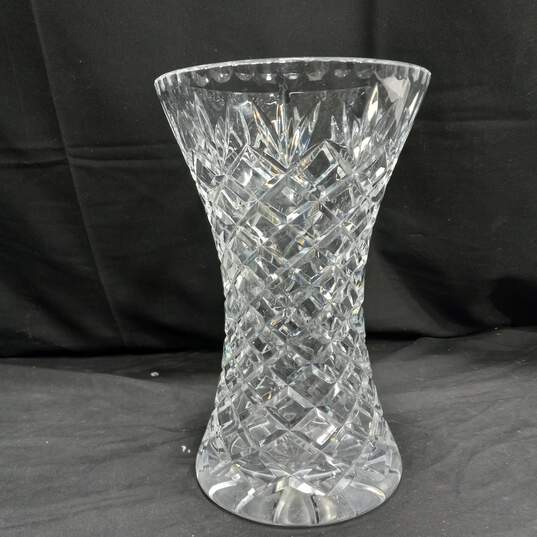 Cut Crystal Glass Vase-9.5" image number 1