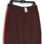 NWT Express Womens Red Super High Rise Wide Leg Pull-On Dress Pants Size Large image number 3