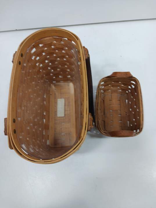 2 Vintage Longaberger Baskets image number 5