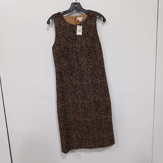 Women's J. Crew Leopard Print Dress Size 8 NWT image number 4