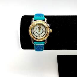 Designer Kirks Folly K4814 Rhinestone Glitter Round Quartz Analog Wristwatch