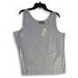 NWT Womens Sliver Wide Strap Round Neck Pullover Tank Top Size 3 image number 1