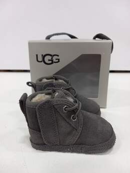 Ugg Gray Baby Booties Size 0/1 IOB