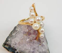 14K Yellow Gold Pearl Ring 3.3g