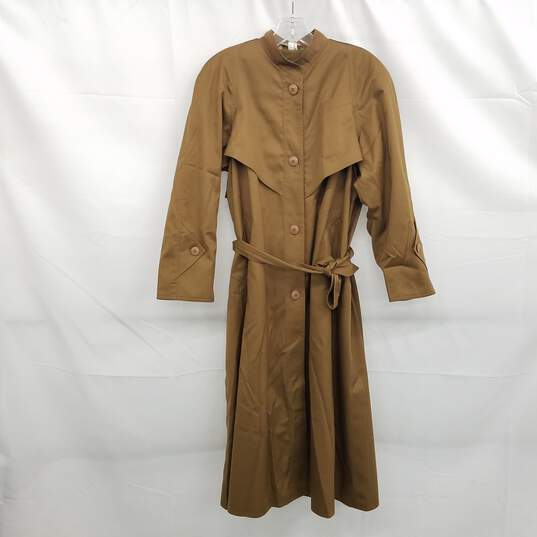 Four Seasons of London Brown Women's Trench Coat Size 8 image number 1