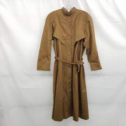 Four Seasons of London Brown Women's Trench Coat Size 8