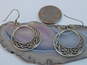 Romantic 925 Sterling Silver Claddagh Celtic Knot & Clover Shamrock Earrings & Rings 13.4g image number 10