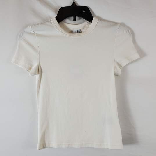 & Other Stories Women White Rib Tee XS NWT image number 1