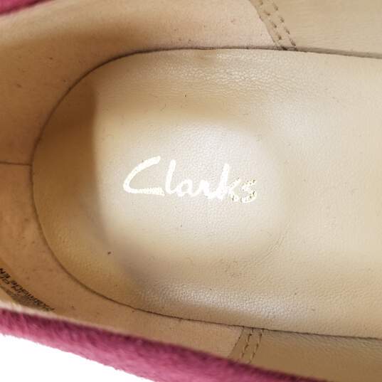 Clarks Women's Kaylin Cara 2 Dusty Red Suede Heel Size 9 image number 7