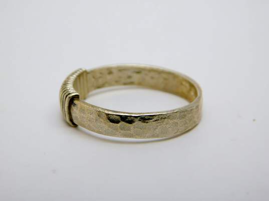 Vintage Silpada 925 Coiled Hammered Band Ring 3.1g image number 3