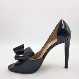 Valentino Garavani Bow D'Orsay Heel Women's Sz.37 Patent Black alternative image