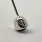 Designer Swarovski Silver-Tone Gray Stone Stud Earrings 1.5g image number 4