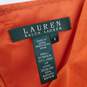 LAUREN Ralph Lauren  Orange Lined Sleeveless Midi Dress WM Size S image number 3