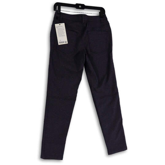 NWT Mens Blue Flat Front 5-Pocket Design Slim Leg Chino Pants Size 28 image number 2