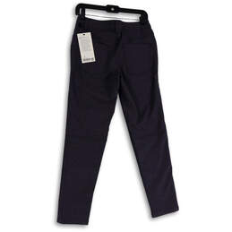 NWT Mens Blue Flat Front 5-Pocket Design Slim Leg Chino Pants Size 28 alternative image
