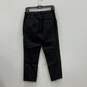 Womens Black Flat Front Slash Pocket Straight Leg Pull-On Dress Pants Size 2 image number 2