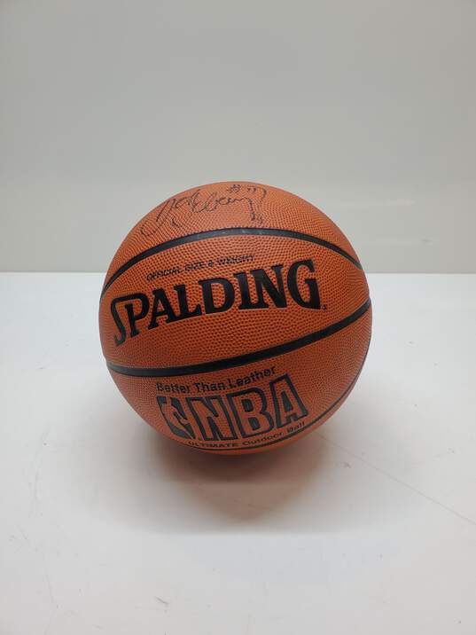Autographed Spalding NBA Ultimate Outdoor Ball image number 1
