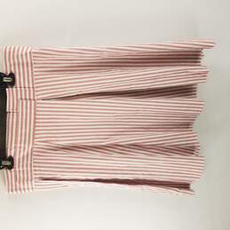 New York & Company Women Pink Stripe Skirt 16 NWT