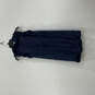 NWT Womens Blue Sleeveless Ruffle Back Zip Knee Length A-Line Dress Size 0 image number 2