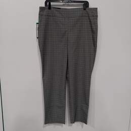 Hilary Radley Women's Gray Slim Leg Stretch Pants Size XL NWT