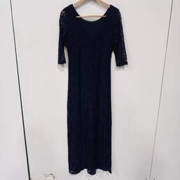 Gianni Bini Women's Navy Gwen Lace Overlay Dress Size L with Tags alternative image