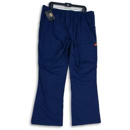 NWT Dickies Womens Navy Blue Elastic Waist Drawstring Medical Pants Size XL alternative image