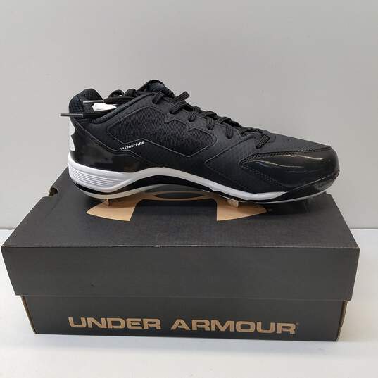 Under Armour Men's Ignite Low ST Metal Cleats Black 9 image number 1