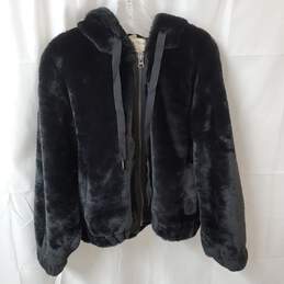 We The Free Free People Faux Fur Jacket in Black Women's Size Small
