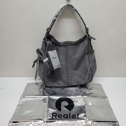 Realer Shoulder HoAbo Leather Bag Gray With TAG