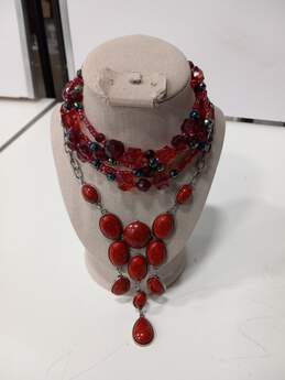 5pc Cherry Red Jewelry Bundle alternative image
