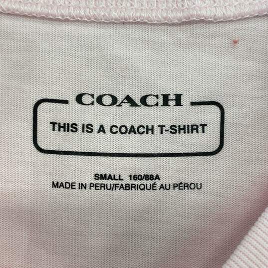 Coach Pink T-shirt - Size SM image number 5