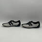 Womens Black White Round Toe Low Top Hook And Loop Sneaker Shoes Size 5.5 image number 2