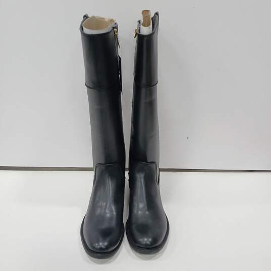 Tommy Hilfiger Black Wide Calf Riding Boots Women's Size 7M image number 1