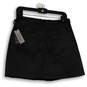 NWT Womens Black Flat Front Stretch Pockets Short A-Line Skirt Size 28 image number 2