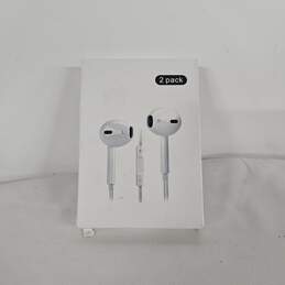 Wired White Earbuds