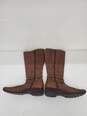 Women Clarks Western Leather Boots Size-10 image number 3