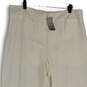 NWT Womens White Elastic Waist Welt Pocket Ankle Pants Size 3 image number 3