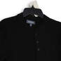 Mens Black Long Sleeve Knitted Henley Sweater Size Medium image number 3