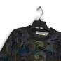 Jhane Barnes Mens Multicolor Swirl Crew Neck Long Sleeve Pullover Sweater Size L image number 3