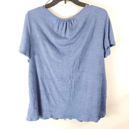 Cable & Gauge Women Blue Blouse XL NWT image number 5