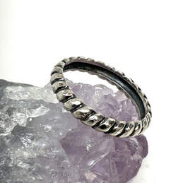 Designer Silpada 925 Sterling Silver Belle Fleur Stacking Band Ring