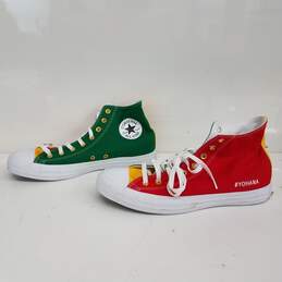 Converse Custom Rasta Chuck Taylor Shoes Size M11 W13 alternative image