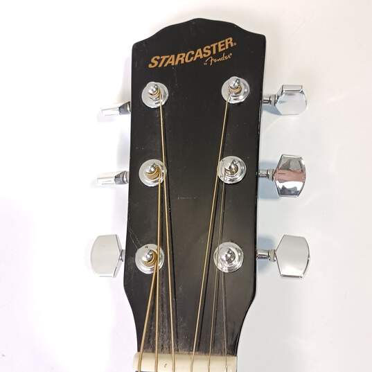 Starcaster Model 0910104121 Beige/Black Acoustic Guitar image number 4